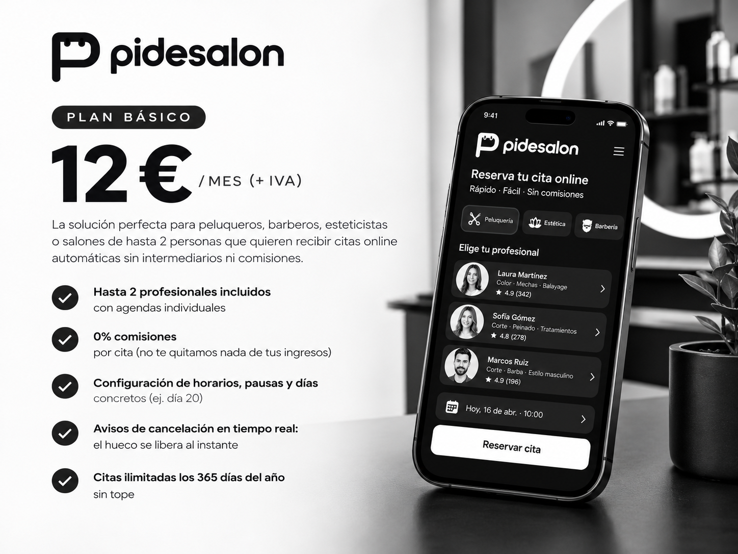 Plan Básico PideSalon